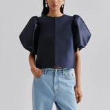 By Malina - Cleo Blouse, mørke blå