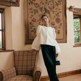 By Malina - Zoey pouf sleeve blouse, vanilla