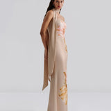 By Malina - Zelda scarf detail maxi dress