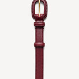 By Malene Birger - Salio leather belt, cabernet
