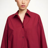 By Malene Birger - Derris organic cotton shirt, cabernet