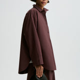 By Malene Birger - Derris organic cotton shirt, Aubergine
