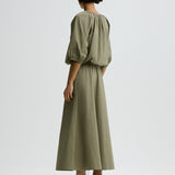 By Malene Birger - Lelow organic cotton blouse, grøn