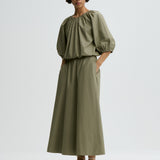 By Malene Birger - Lelow organic cotton blouse, grøn