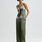 By Malene Birger - Madeleine satin top, grøn