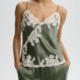 By Malene Birger - Madeleine satin top, grøn