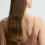 By Malene Birger - Pasca satin top, Latte Brown
