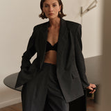 Dante6 - Gomo wide leg pants, grey