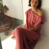 Dante6 - Epic oﬀ-shoulder satin maxi dress