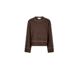 Neo Noir - Roeme Knit Stitch blouse - Brown melage