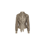 KARMAMIA - Lee shirt - Tan stripe