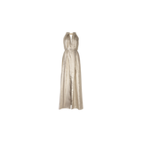 Dante6 - Heavenly Metallic chain halter maxi dress