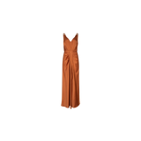 Dante6 - Marcia satin maxi dress, Orange