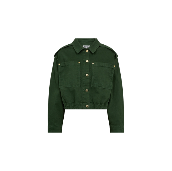 【IVY 】TESSA CROPPED JACKET Ivy - Tessa Cropped Jacket Fresh Army Green – Bonheur Copenhagen