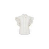 Copenhagen Musen - CMMOLLY - EMBROIDERED SHIRT IN WHITE