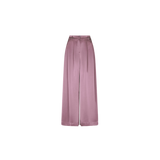Dante6 - Onique wide long leg satin trousers, Mauve