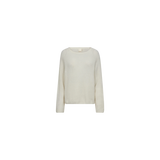 DEPECHE - Sarah alpacha knit sweater, off White