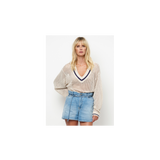 Dante6 - Volcy Cropped V-neck strik