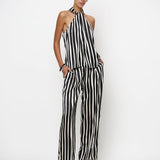 Dante6 - Drewan stribet halterneck top
