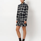 Dante6 - Krissy check pleated mini skirt