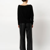Dante6 - Mayu off-shoulder sweater, sort