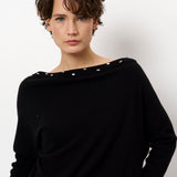 Dante6 - Mayu off-shoulder sweater, sort