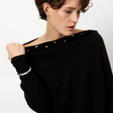 Dante6 - Mayu off-shoulder sweater, sort