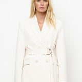 Dante6 - Dome belted blazer, Cream