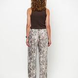 Dante6 - Ido snake printed wide-leg pants