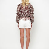 Dante6 - Zaliyah boho chiffon printed top