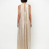 Dante6 - Heavenly Metallic chain halter maxi dress