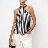 Dante6 - Drewan stribet halterneck top
