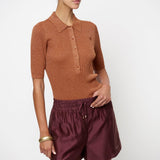 Dante6 - Fayza metallic knit polo