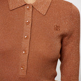 Dante6 - Fayza metallic knit polo