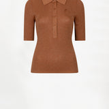 Dante6 - Fayza metallic knit polo