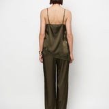 Dante6 - Dawna bold satin lace camisole, Olive green