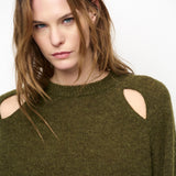 Dante6 - Kyoto strik, Olive green