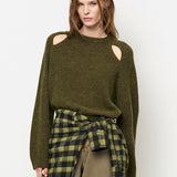Dante6 - Kyoto strik, Olive green