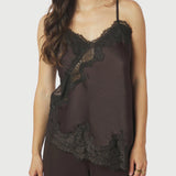 Neo Noir - Viole Lace Top Dark Brown