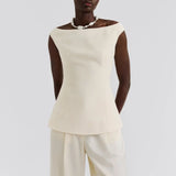 By Malina - Diora top, vanilla