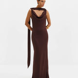 Malina - Vida maxi dress, Espresso