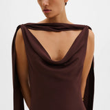 Malina - Vida maxi dress, Espresso
