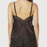 Neo Noir - Viole Lace Top Dark Brown