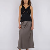 Neo Noir - Vicky Heavy Sateen Skirt