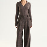 Twist & Tango - Veloria Strikket Top, Taupe