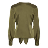 KARMAMIA - Blair Blouse - Semi rich olive