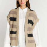 Heartmade - Kalea knit cardigan - Melange stipe
