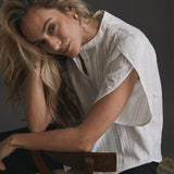 Heart made - Tulin skjorte - Hvid marguerit