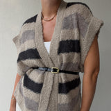 Heartmade - Kalea knit cardigan - Melange stipe