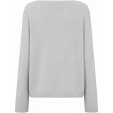 SarahDe Alpaca O-Neck Knit - Light gray melage
